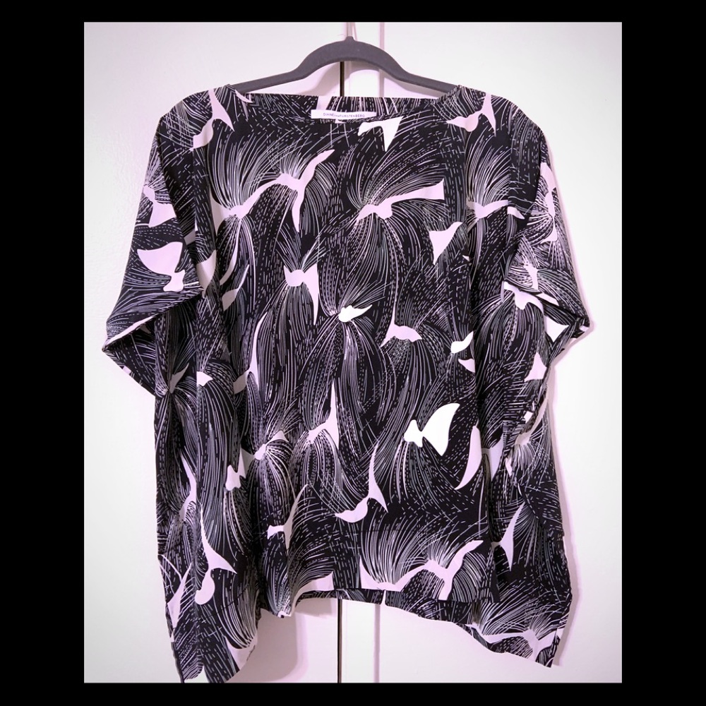 Diane Von Furstenberg Mod Silk Blouse